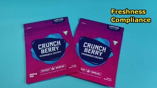 Sacos Ziplock Mylar personalizados patenteados nos EUA para necessidades de frescor e conformidade de cannabis