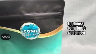 Sacos de fundo plano em conformidade com a FDA com zíper