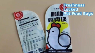 Sacos de alimentos liofilizados para animais de estimação com barreira de oxigênio para frescor e fornecimento por atacado a granel