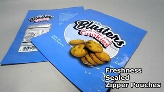 Bolsas para armazenamento de alimentos com zíper à prova de umidade