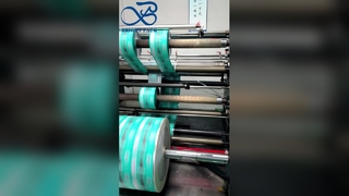 Rolo de filme de embalagem impresso personalizado com logotipo personalizado flexível e rolo de filme laminado