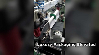 Bolsa stand-up de luxo com estampa de marca fosca de alta qualidade