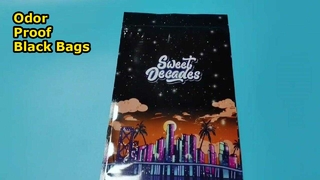 Sacos compostos com zíper de folha de alumínio preto à prova de odor para armazenamento e atacado a granel