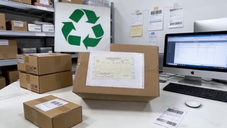 Envelope de lista de embalagem biodegradável sem plástico certificado pelo FSC