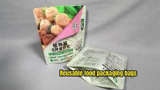 Sacos reutilizáveis ​​para embalagens de alimentos