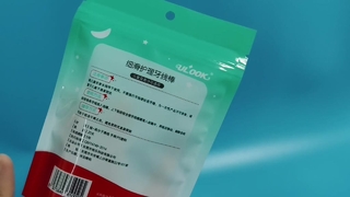 Saco com zíper para fio dental, volume resselável sanitário para marcas de cuidados bucais