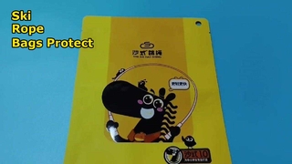 Sacos duráveis ​​de alumínio-plástico para armazenamento de corda de pular e embalagens no atacado