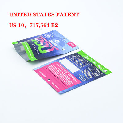 Sacos Mylar personalizados à prova de odor e seguros para crianças para embalagens de tabaco com fechadura de plástico segura