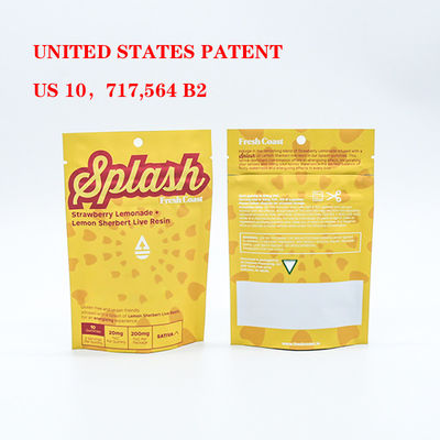 Sacos Mylar à prova de odor personalizados para embalagens de tabaco com fechadura de plástico segura