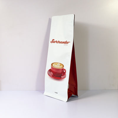 Válvula de exaustão de um lado sacos de armazenamento de grãos de café mantém fresco perfumado 1 kg 5 libras