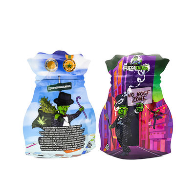 Design personalizado Saco Mylar 3.5g em branco para embalagem segura de ervas daninhas