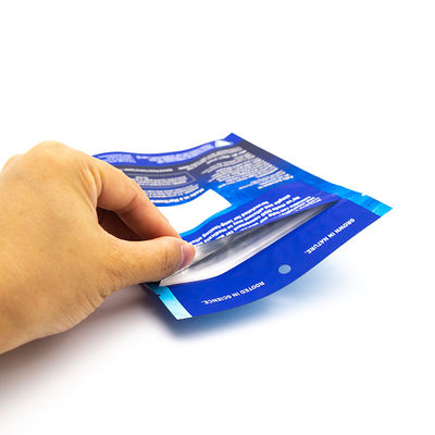 Saco de embalagem com fecho anti-crianças de três lados Fabricante personalizado Saco composto de plástico Vmopp+Pet+Pe