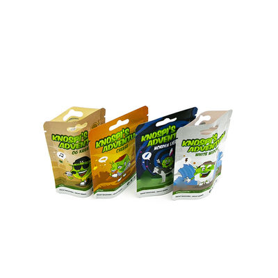 Alumínio folha Doypack Impressão colorida Custom recapturável Stand Up Proof Odor Zipper Mylar embalagem sacola