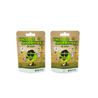 Embalagem à prova de cheiro de qualidade alimentar Zip Lock Cigar Shisha Naswar Armazenamento Stand Up Saco de tabaco com o seu logotipo
