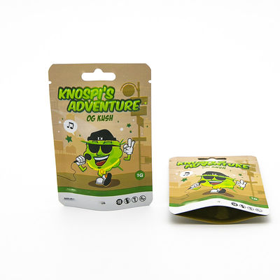 Bolsas Mylar Zip Inodoras à prova de crianças personalizadas para armazenamento de tabaco / cigarros