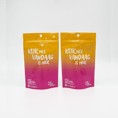 Patenteado fechadura de crianças pequenas FDA Grade Alimentos matérias-primas à prova de umidade e hermética fechadura de crianças Zipper Saco Custom Mylar sacos