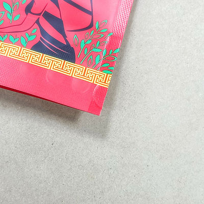 Embalagens de alimentos de fácil rasgo Bolsas de pé com revestimento aluminizado