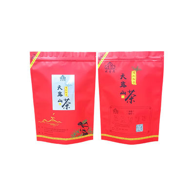 Sacos de plástico aluminizado com proteção contra umidade com armazenamento de alimentos com fecho.