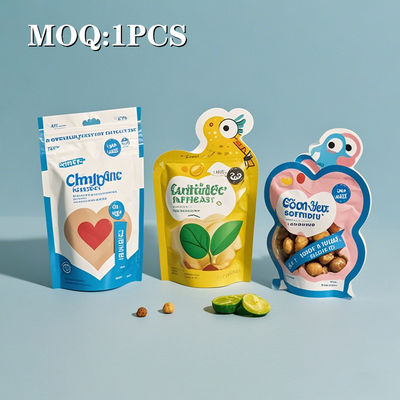 Saco de fecho Mylar resistente a crianças com desenho de corte a óleo para transporte seguro de ervas daninhas