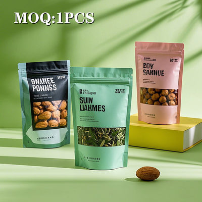 Bolsas de alimento Mylar Stand Up Pouch com Zipper Top Humectance Proof Aluminium Foil Food Packaging