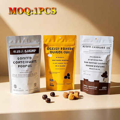 Embalagem de plástico personalizada Saco selante Sello quente com janela Alimentos de três lados Sendo Selo de fecho de fecho Carne Frutos do mar Saco congelador