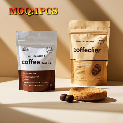 Impressão digital personalizada Reciclável Compósito Stand Up Pouch Sementes Condimento Especiarias Embalagem Saco Mylar Com Ziplock Zipper Janela