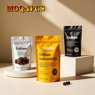 Impressão personalizada Brilhante Joke Face Proof Olor Retranqueável Zipper 3 Side Seal Flat Mylar Saco