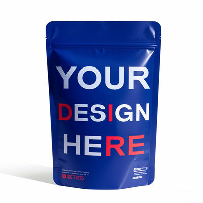 Sacos de bolsas de pé com papel aluminizado e embalagem Mylar Zip Lock à prova de odor