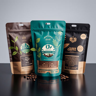 Bolsas de plástico refeitáveis personalizáveis para embalagens de alimentos com fechadura e impressão de logotipo