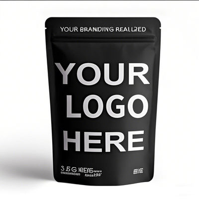 Impressão personalizada Matte Stand Up Ziplock Sacos Mylar Recapotáveis Sacos de embalagem de alimentos à prova de odor