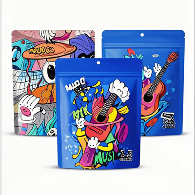 Resealable Food Packaging Moisture Proof Stand Up Pouches Dried Fruit Snacks Zip Bags Self-sealing Aluminium Foil Bags