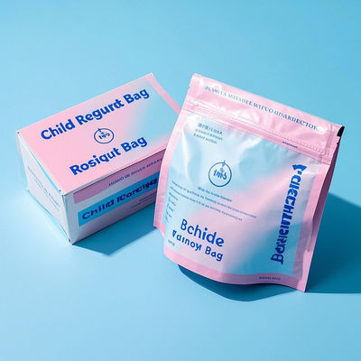 Sacos planos ecológicos resistentes a crianças Materiais compatíveis com a FDA Opção por atacado