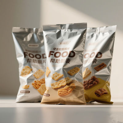 Bolsas de papel de alumínio BOPET de qualidade industrial reutilizáveis em massa Café Snack Armazenamento com fecho de fecho