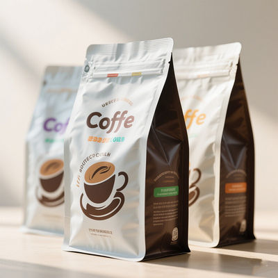 Embalagem de café premium Mylar Bag Aroma Lock Valve & 99% de bloqueio de luz UV