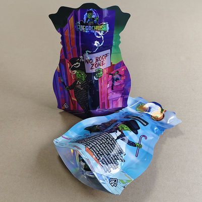 Bolsas de pé resistentes a crianças com contorno único Material reciclável de qualidade médica.