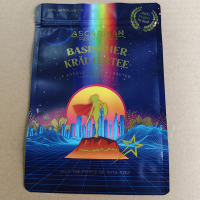 Bolsa de Stand Up com Selo Peelável Embalagem Composta de Grau Médico para Cosméticos Transparente e Proibida de Manipulação