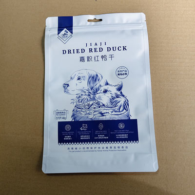 Bolsa de pé com painel de janela embalagem cosmética premium acabamento brilhante e proteção UV