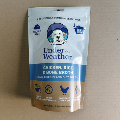 Bolsa de pé personalizada Eco-friendly Re-sealable para café Alimentos para animais de estimação Cosméticos 100g 500g 1kg