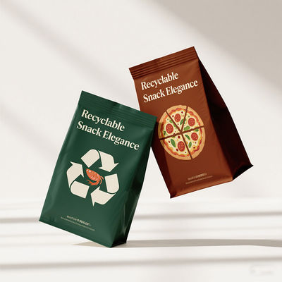 Bolso de embalagens ecológicas selladas de 8 lados Recicláveis Dimensões personalizáveis