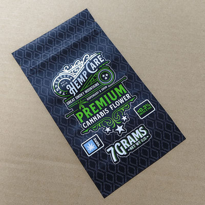 Saco à prova de crianças com impressão xadrez ISO 8317 EN 14375 Certificado REACH/ROHS Compliant