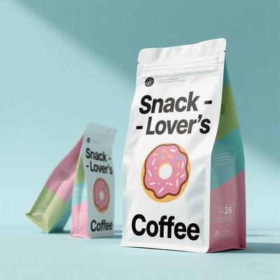 Sacos de armazenamento de alimentos Mylar de várias camadas com absorvedores de oxigénio.