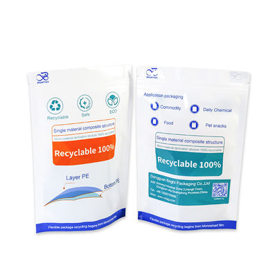 Sacos de reciclagem ecológicos Plástico Durável Reciclável Sacos Stand Up Pe/pe