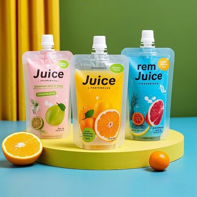 Embalagens personalizadas de suco líquido Bolsas de boca para cima Bolsas de bolsas de bolso