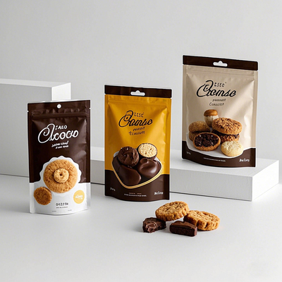 Sacos com Zíper Stand Up Personalizados para Alimentos para Café e Snacks