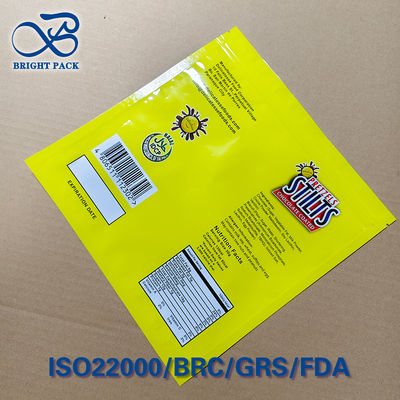 Logotipo personalizado Forma de coração Bolsas de zíper de pé, sacos de embalagem recolocáveis seguros para alimentos para doces e lanches