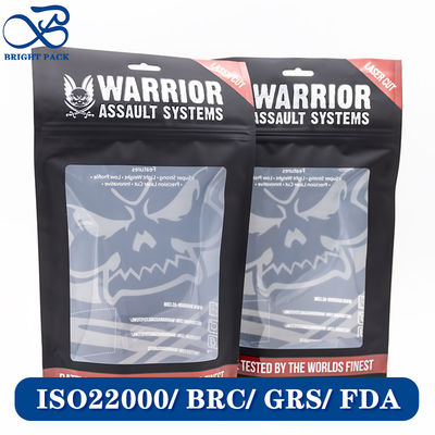 Sacos Mylar Resistentes à Água Stand Up Pouches Para Embalagem de Roupas Com Janelas Transparentes Atacado.