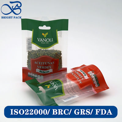 Sacos de embalagem de alimentos de plástico reciclável transparente Impressão de logotipo personalizada Venda direta da fábrica.