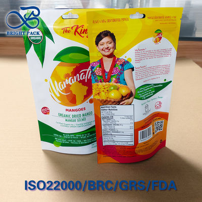 Saco de Mango Resiável de Ziplock Impressão gravada em 10 cores 500g Porção de corte grosso