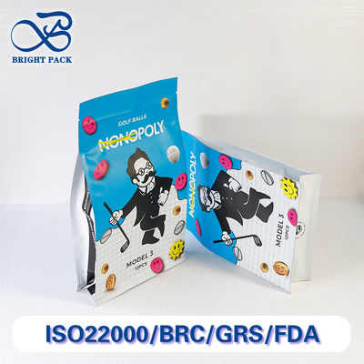 Sacos de Vedação Oito Lados Reutilizáveis Para Embalagem de Artigos Esportivos Com Materiais Recicláveis Descontos em Pedidos em Massa.