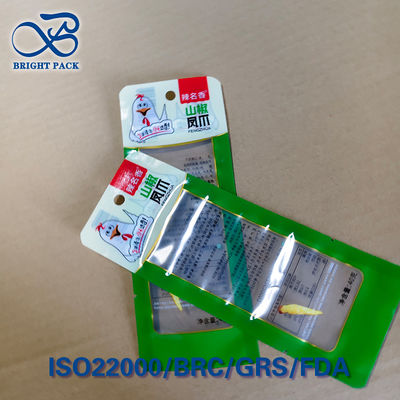Saco de vácuo à prova de adulteração para patas de frango ASTM F3510 Barreira de O2 à prova de crianças < 0,5 cc/dia